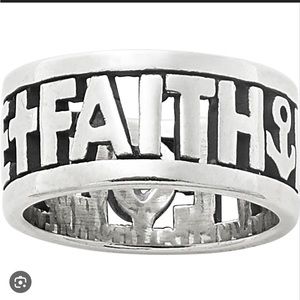 New James Avery Faith, love, Hope ring.